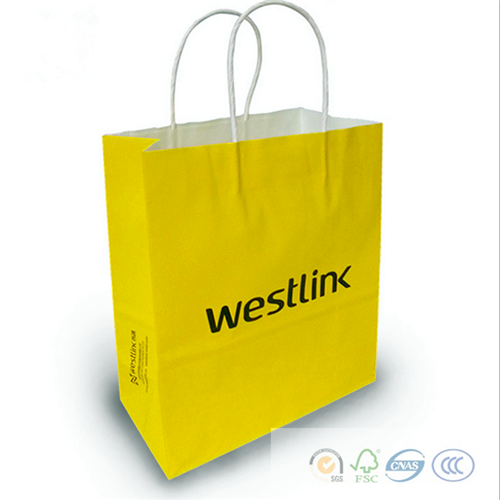 twist paper handles kraft paper bag